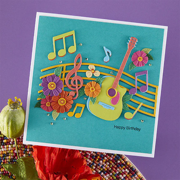 Spellbinders Dies Musical Notes & Stave