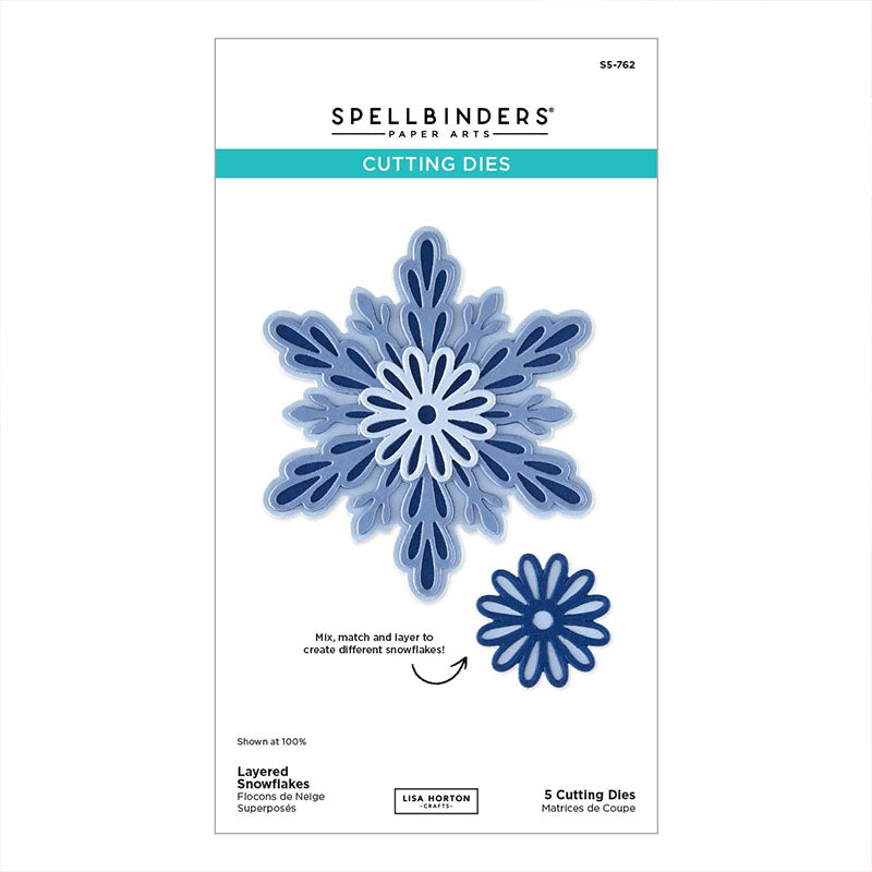 Spellbinders Dies Layered Snowflakes