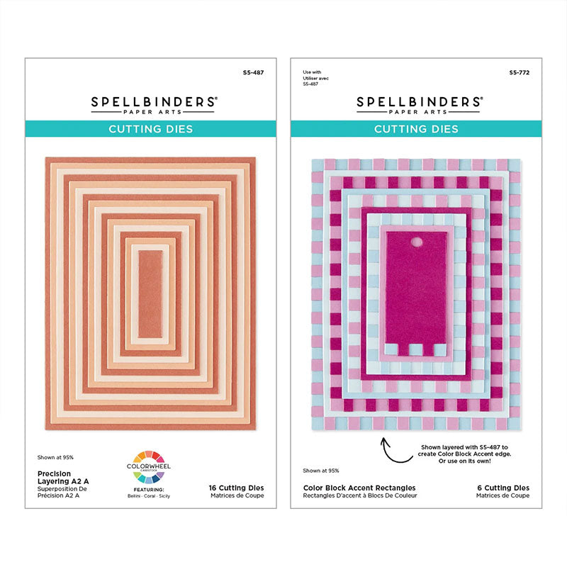 Spellbinders Dies Color Block Accent Rectangles