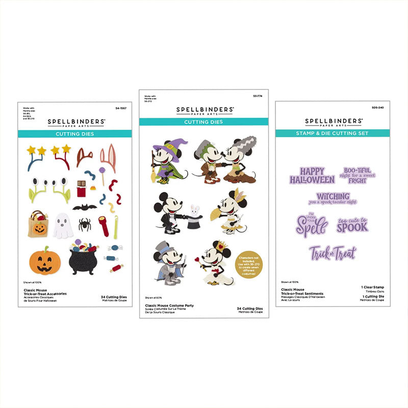 Spellbinders 3pc Classic Mouse Costume Party I Want It All