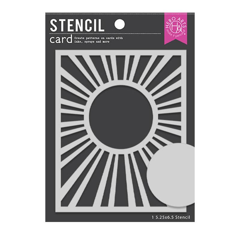 Hero Arts Stencil Sun Background
