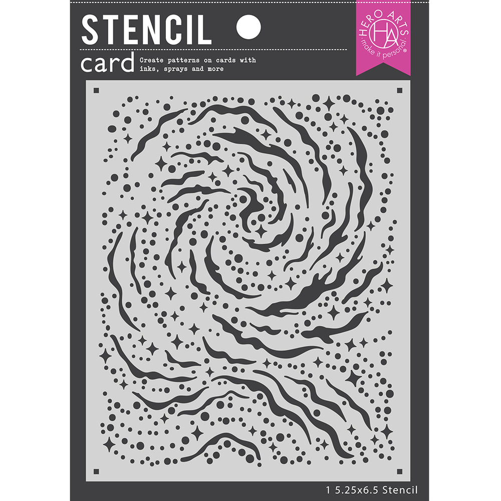 Hero Arts Stencil Nebula Cluster