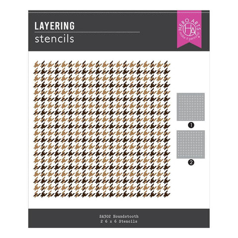 Hero Arts Stencil Houndstooth