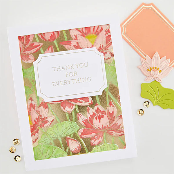 Hero Arts Stencil Lotus Field