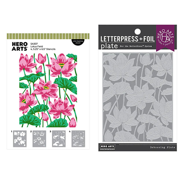 Hero Arts 2pc Lotus Field