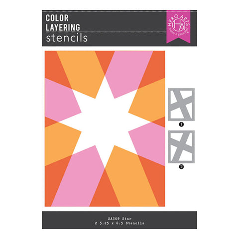 Hero Arts Stencil Color Layering Star