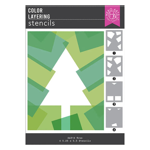 Hero Arts Stencil Color Layering Tree