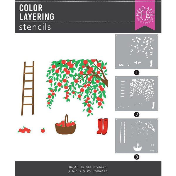 Hero Arts Stencil In The Orchard