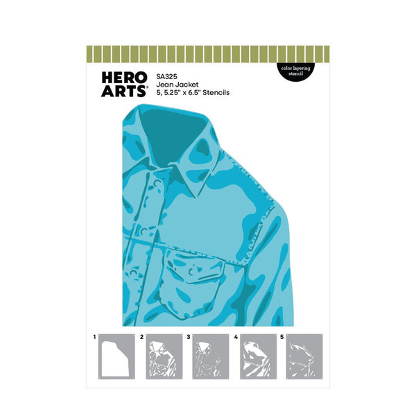 Hero Arts Stencil Jean Jacket