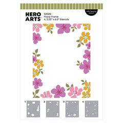 Hero Arts Stencil Floral Frame