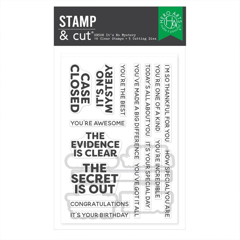 Hero Arts Stamps & Dies It's No Mystery