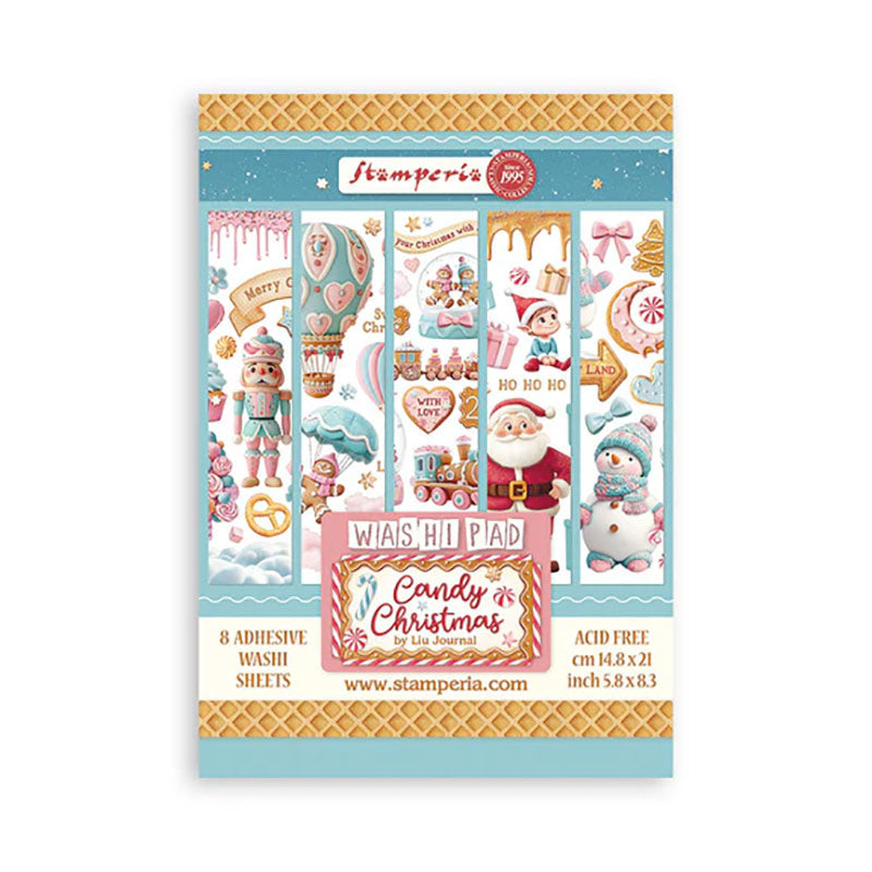 Stamperia Washi Sheets Candy Christmas