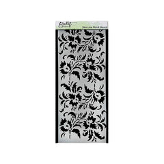 Picket Fence Stencil Slim Line Floral
