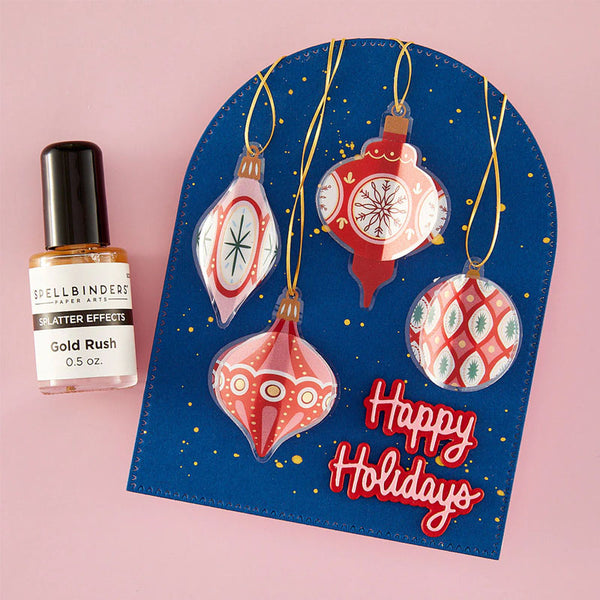 Spellbinders Gold Rush Splatter Effects