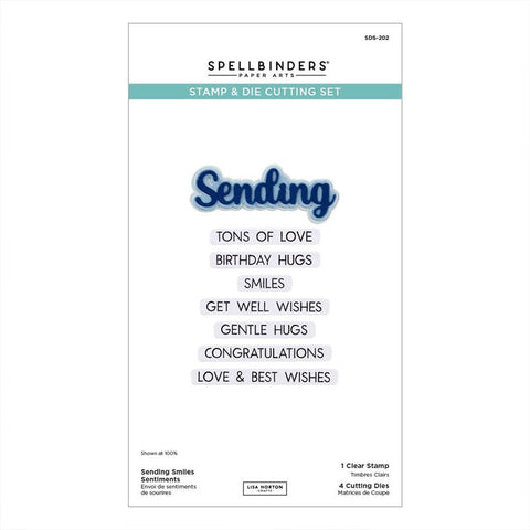 Spellbinders Stamps & Dies Sending Smiles Sentiments