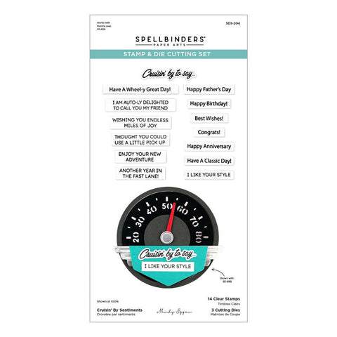 Spellbinders Stamps & Dies Cruisin' By Sentiments