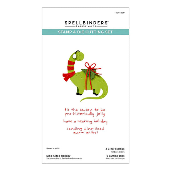 Spellbinders Stamps & Dies Dino-Sized Holiday