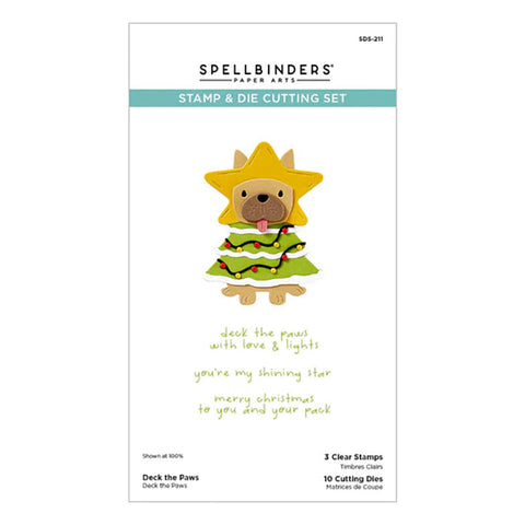 Spellbinders Stamps & Dies Deck The Paws