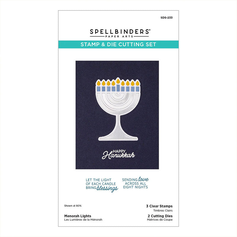 Spellbinders Stamps & Dies Menorah Lights