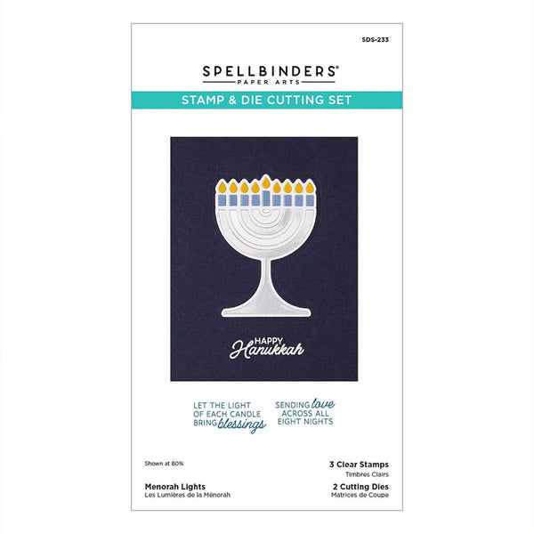 Spellbinders Stamps & Dies Menorah Lights