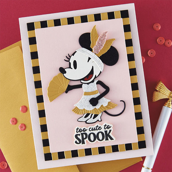 Spellbinders Stamps & Dies Classic Mouse Trick-or Treat Sentiments