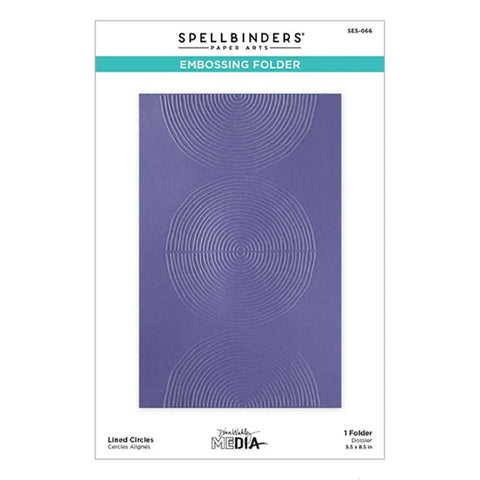 Spellbinders Embossing Folder Lined Circles