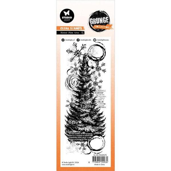 Studio Light Clear Stamps Winter Pine Tree