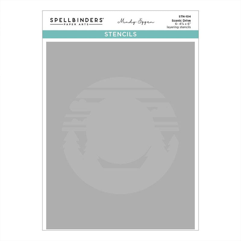 Spellbinders Stencil Scenic Drive
