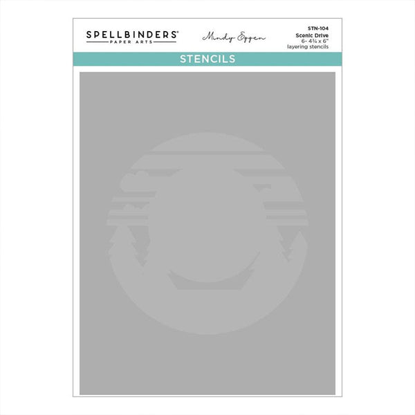 Spellbinders Stencil Scenic Drive