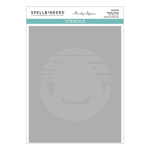 Spellbinders Stencil Scenic Drive