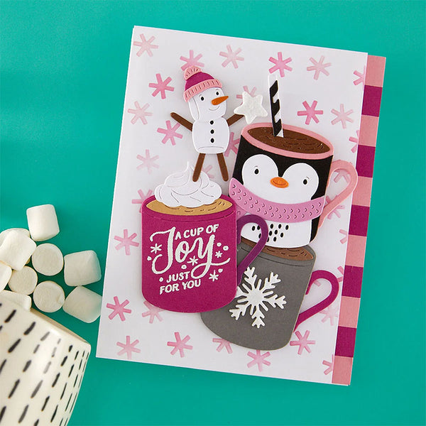 Spellbinders Stencil Snow Joy