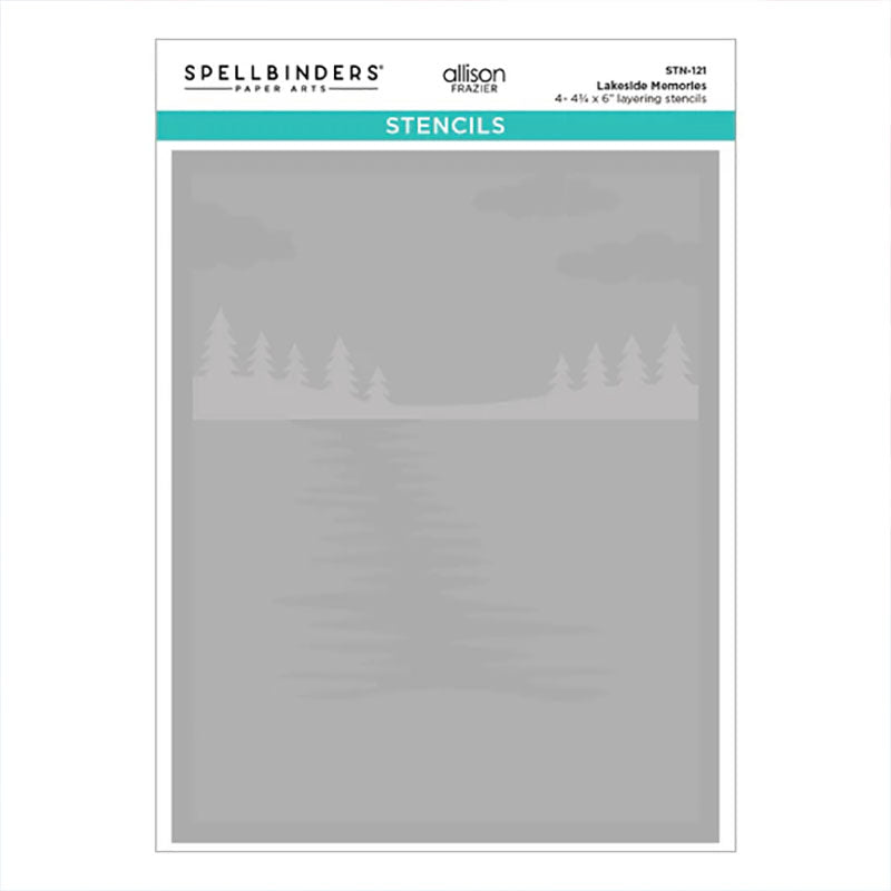 Spellbinders Stencil Lakeside Memories