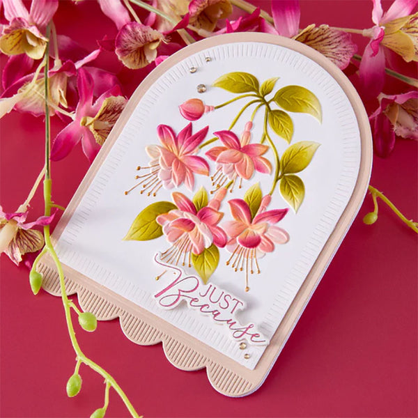 Spellbinders Stencil Magical Fuchsia