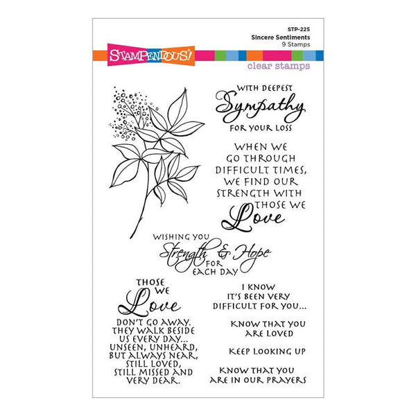 Spellbinders Clear Stamps Sincere Sentiments