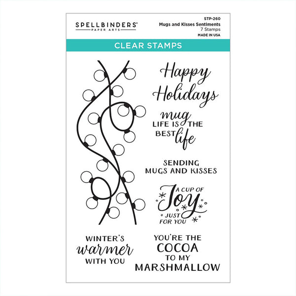 Spellbinders Clear Stamps Mugs and Kisses Sentiments