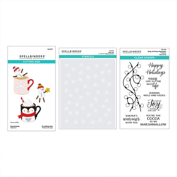 Spellbinders 3pc Merry Mugs and Kisses