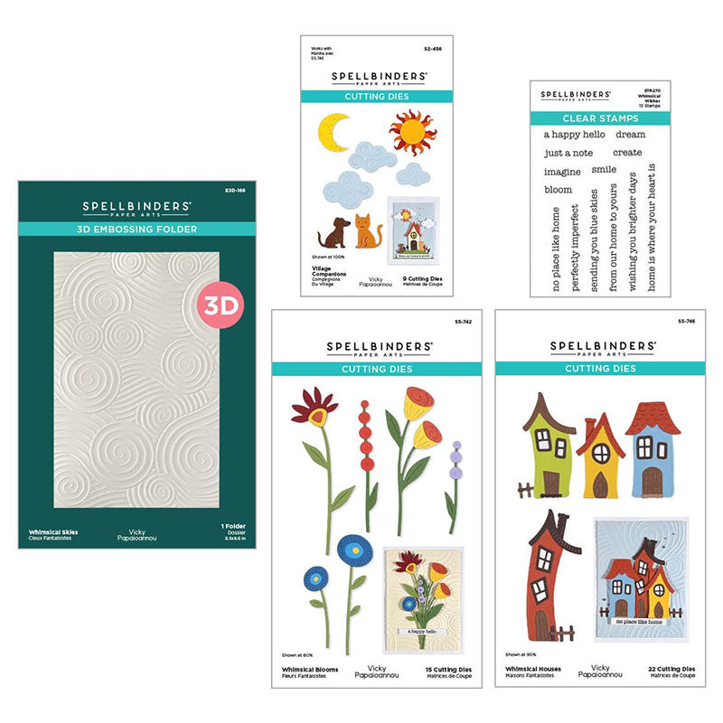 Spellbinders 5pc I Want It All Whimsical Village