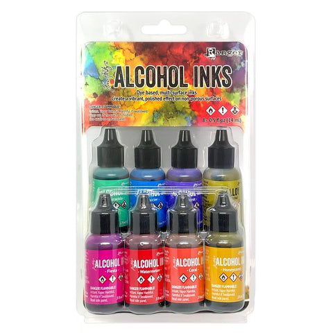 Tim Holtz Alcohol Ink 8pc Spectrum Retro