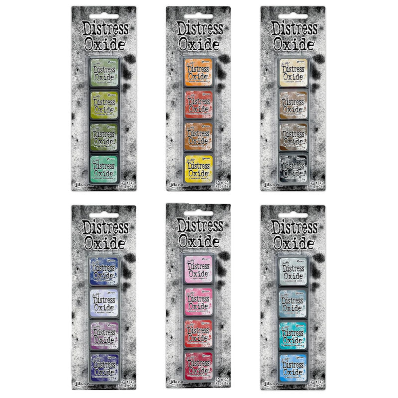 Tim Holtz Distress Mini Oxide Pad 4pc Kit 1-6