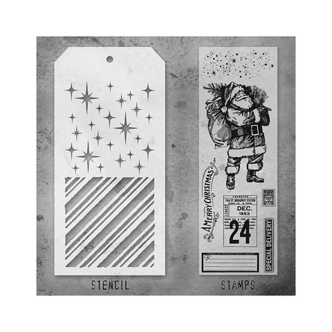 Tim Holtz Stamps & Stencil Set #31