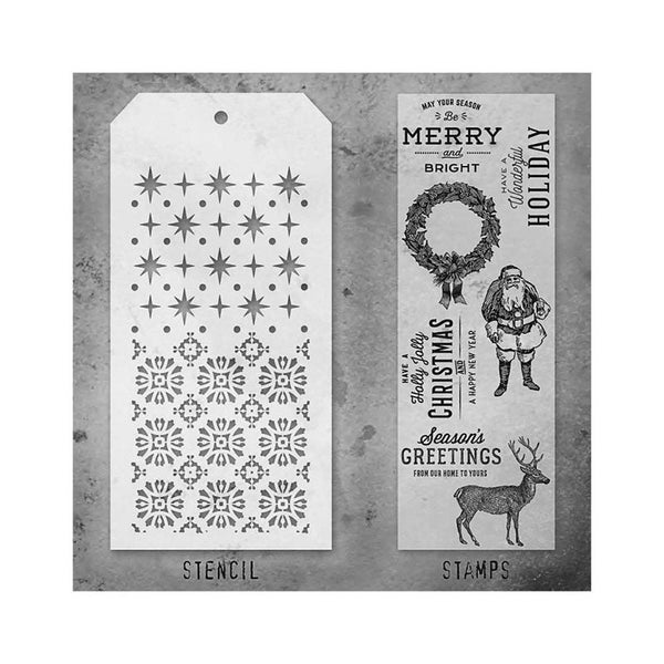 Tim Holtz Stamps & Stencil Set #35