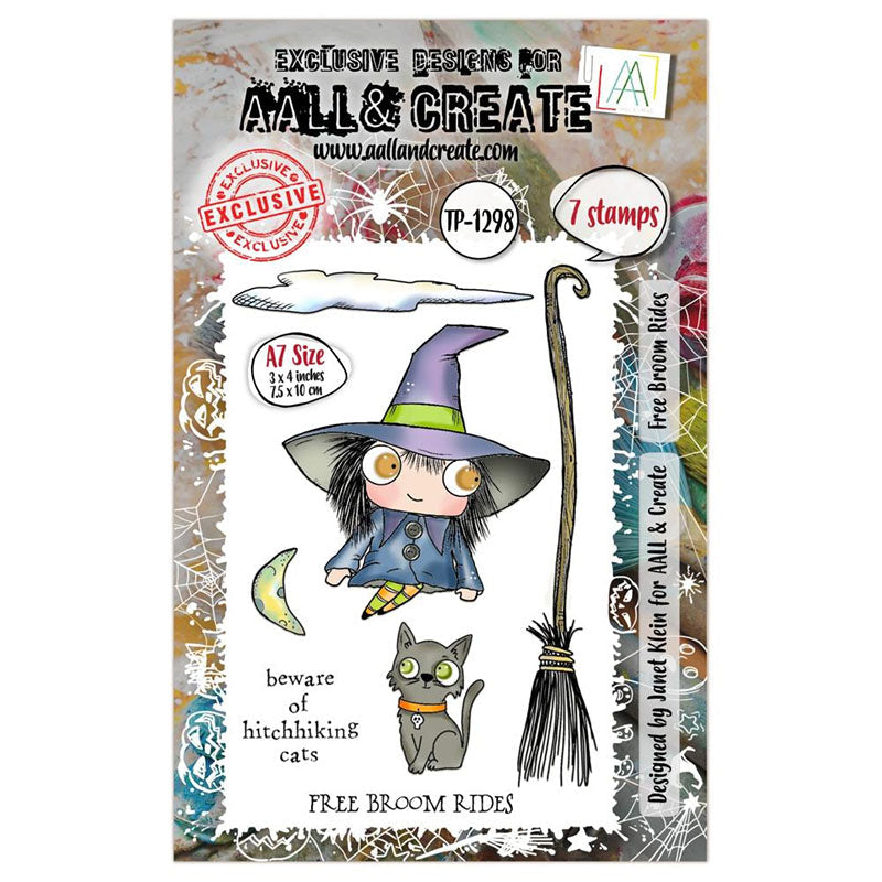 AALL And Create Clear Stamps Free Broom Rides