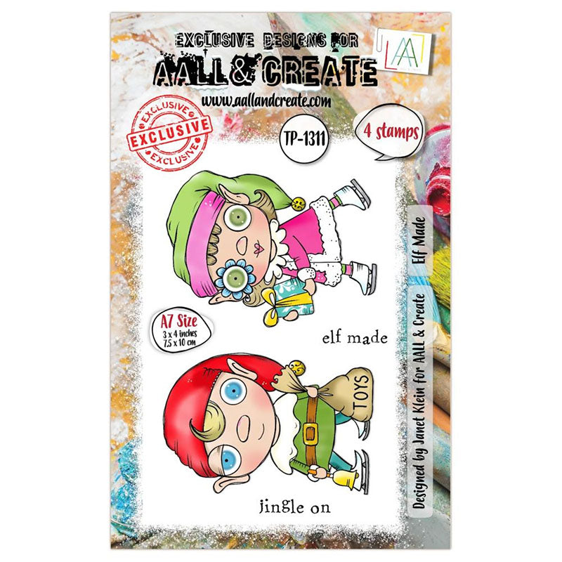 AALL And Create Clear Stamps Elf Made