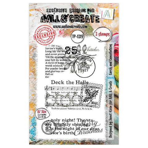 AALL And Create Clear Stamps Carols and Cancellations