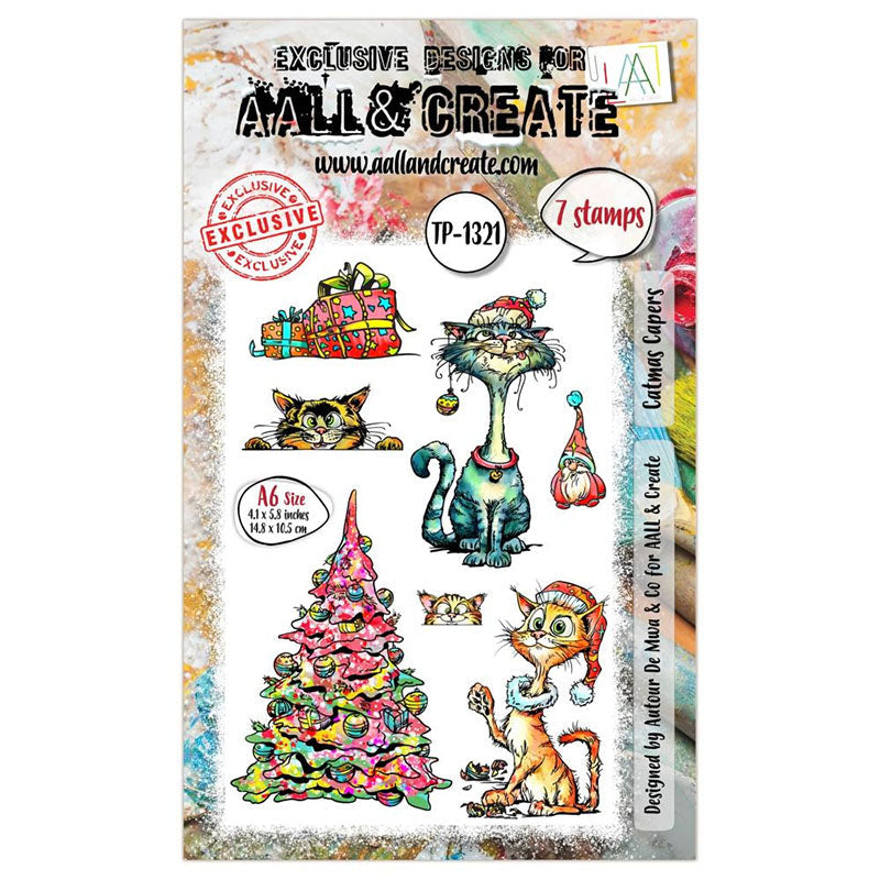 AALL And Create Clear Stamps Catmas Capers