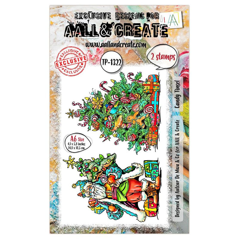 AALL And Create Clear Stamps Candy Tinsel