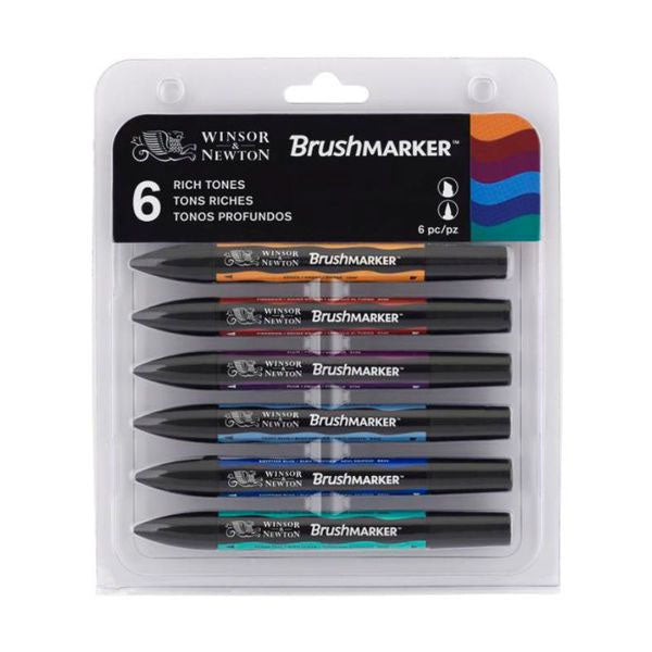 Winsor & Newton Brush Marker Set 6 - Skin Tones