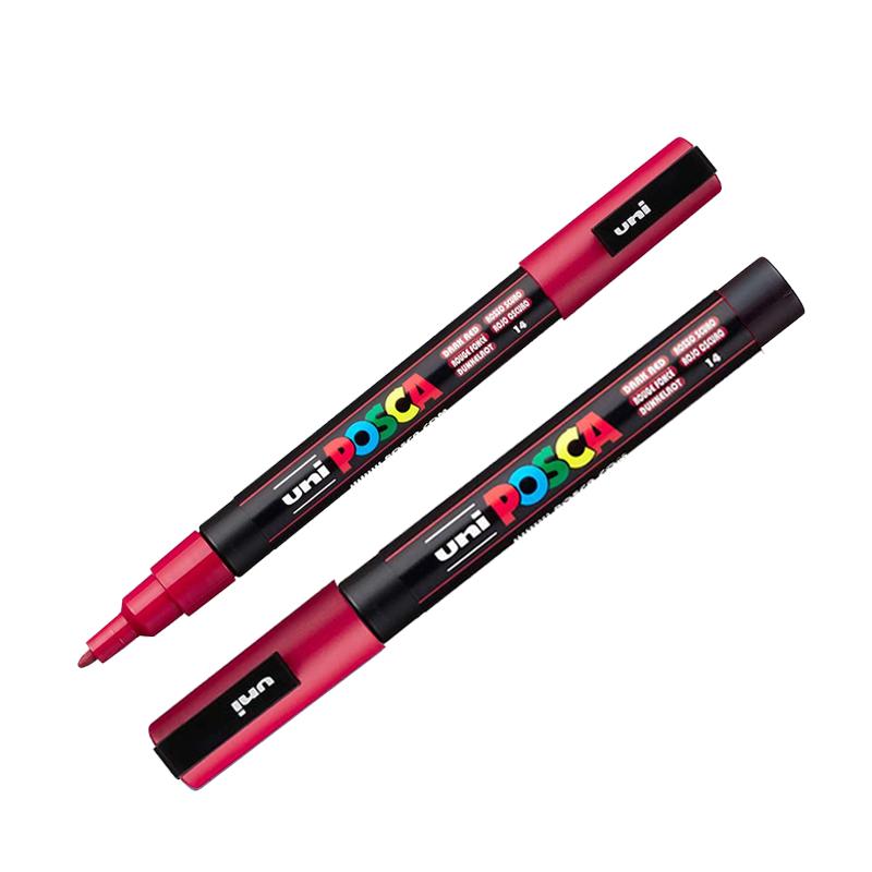 POSCA Marker PC-3M Dark Red – MarkerPOP