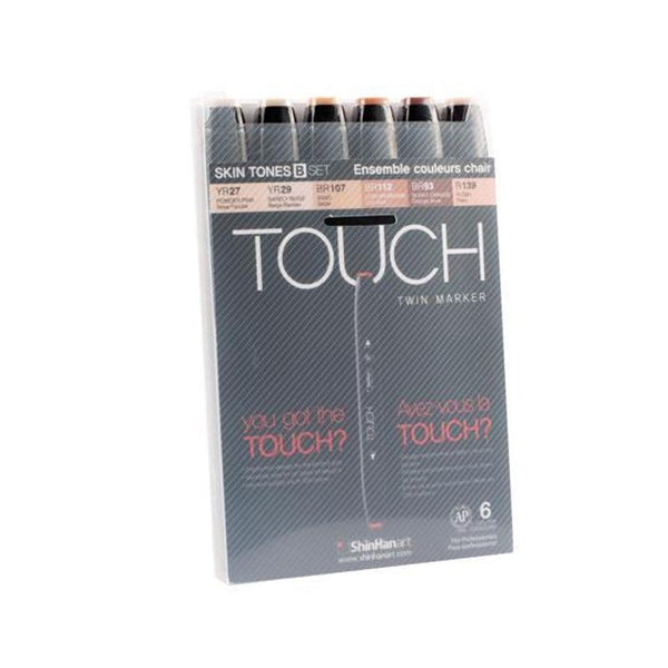 TOUCH Twin Marker 6pc Skin B