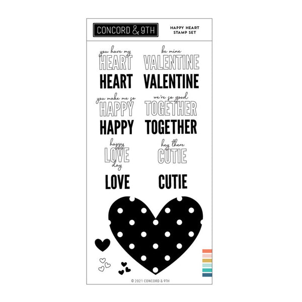 Concord & 9th Clear Stamps Happy Heart